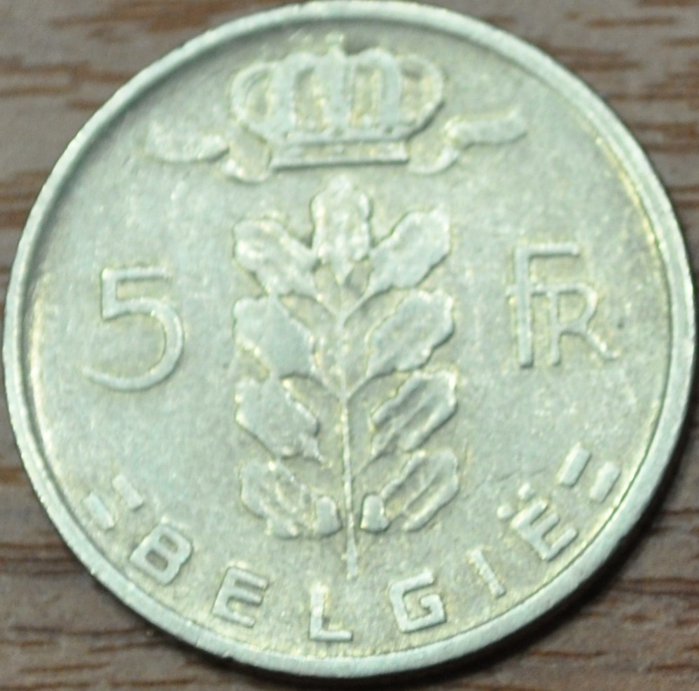 5 франков, 1960 (Бельгия)
