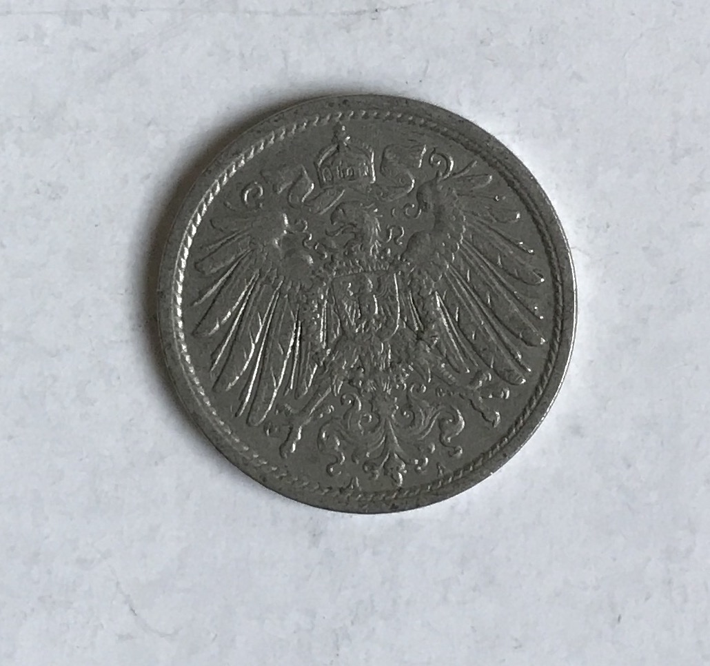 Германия 10 пфеннигов, 1911 (монетный двор А)