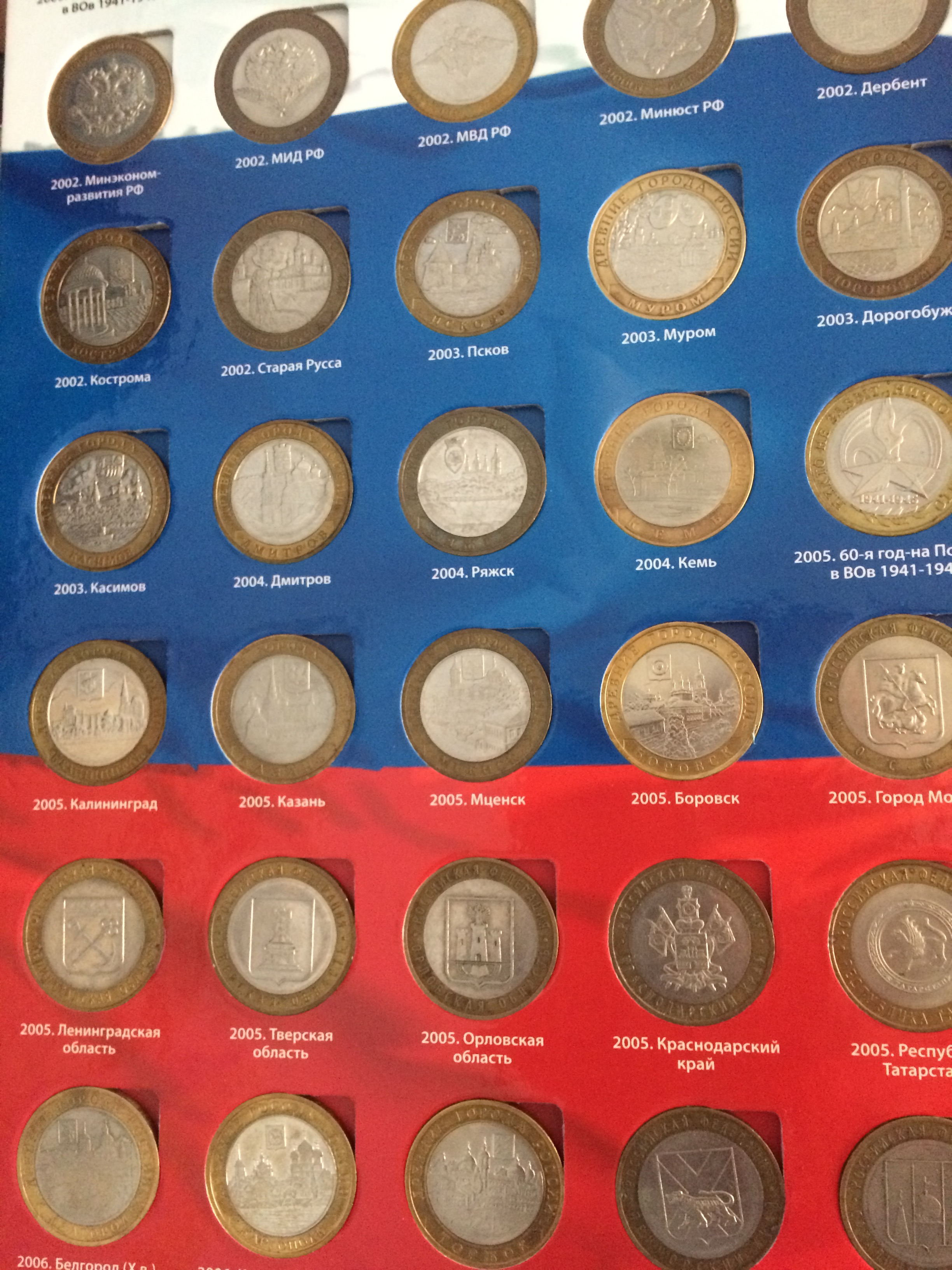 10 рублевые монеты биметалл
